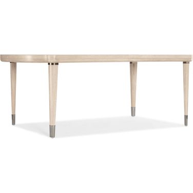 Nouveau Chic Rectangle Dining Table With Leaf In Light Wood