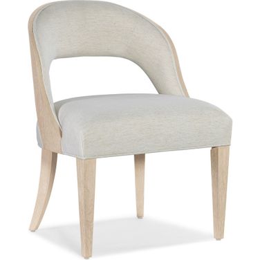 Nouveau Chic Side Chair Set of 2 In White
