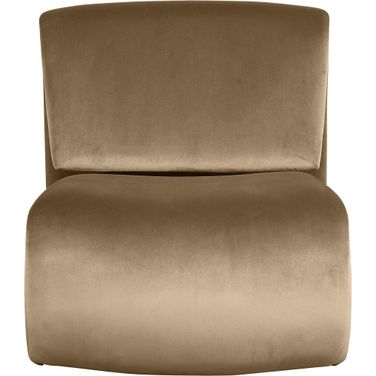 Nouveau Velvet Accent Chair In Beige Velvet