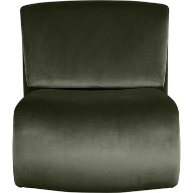Nouveau Velvet Accent Chair In Green Velvet