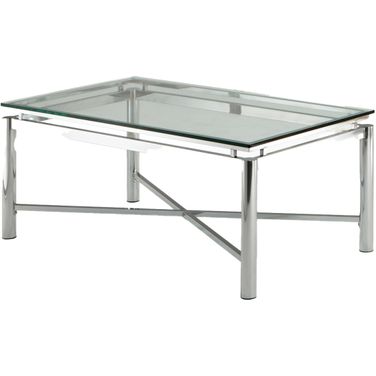Nova Glass Top Rectangular Cocktail Table