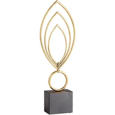 Nova Gold And Black Sculpture