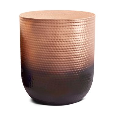 Nova Metal Side Table In Copper Ombre