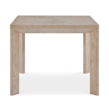 Noval Square Dining Game Table In White and Woodtone