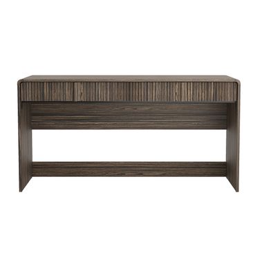 Novara 60 Inch 2-Drawer Writing Desk In Jacobean Walnut