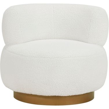 Novella Swivel Chair In White