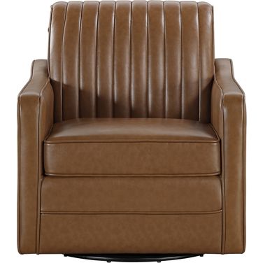 November Swivel Chair In Brown