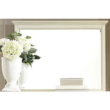 Northlake White Landscape Mirror