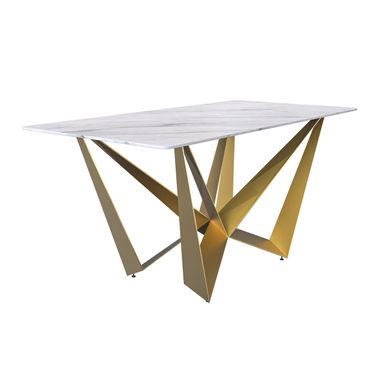 Nuvor 55 Inch Dining Table In White