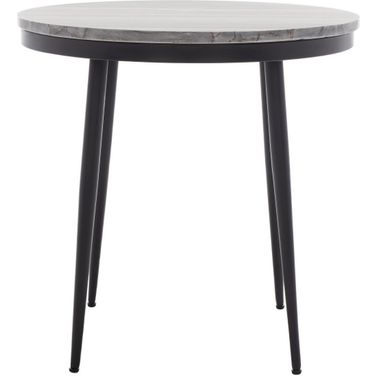 Nylah Marble Side Table in Grey