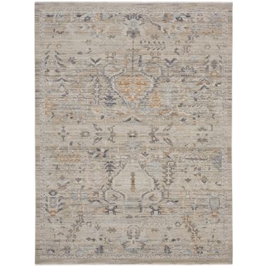 Nyle 12' x 15'9" Vintage Indoor Rug In Ivory and Taupe
