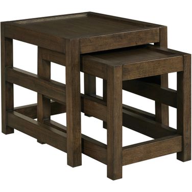 Nyles Rectangular Nesting End Table In Cocoa