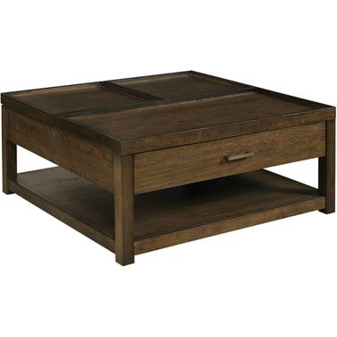 Nyles Square Lift Top Coffee Table In Cocoa
