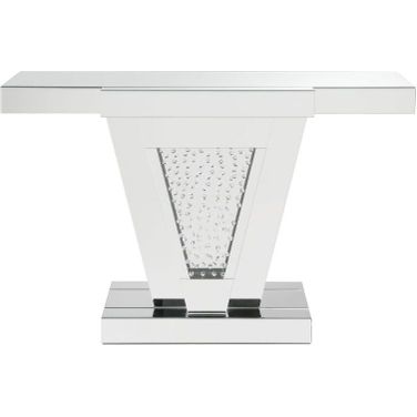 Nysa Mirrored and Faux Crystals Console Table