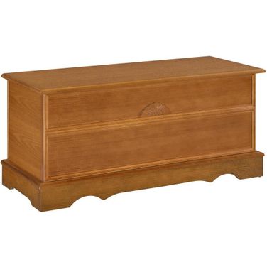 Paula Rectangular Cedar Chest Honey