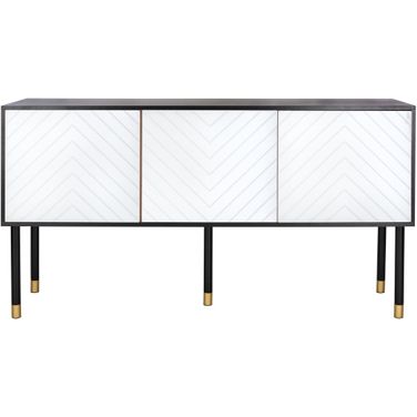 Oakley Tv Stand In Black and White