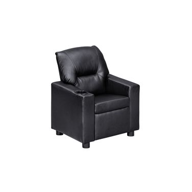 Oakley Vegan Leather Kids Recliner In Onyx