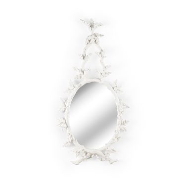 Oakmont Mirror In White and Cream