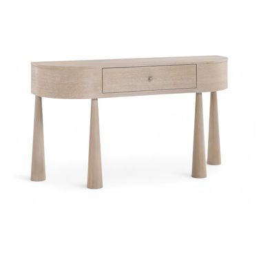 Oasis Acacia Veneer and Solid Wood Console Table In Natural