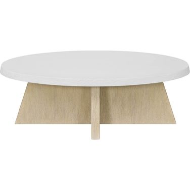 Oasis Cocktail Table In Dockside Tan and Shoreline White