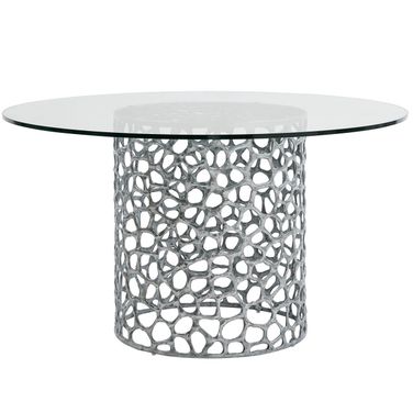 Oasis Coral 60 Inch Dining Table In Antique Nickel