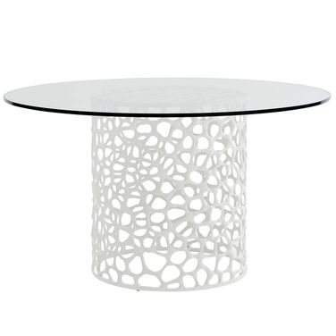 Oasis Coral 60 Inch Dining Table In White