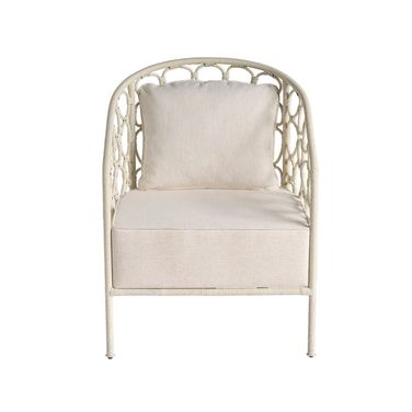 Oasis Pebble Accent Chair In White
