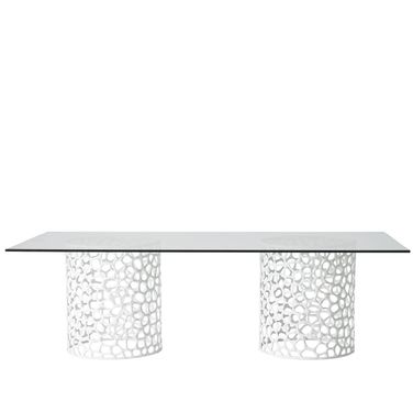 Oasis Rectangle Dining Table In White