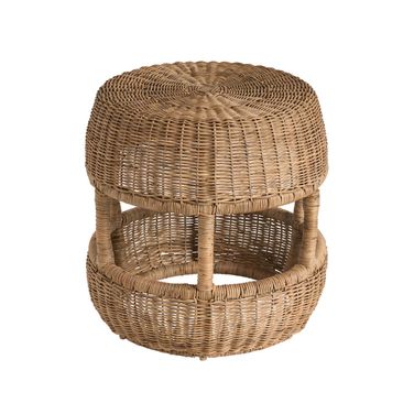 Oasis Stool In Woven Slimit Brown