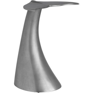Oasis Whale Tail Accent Table In Pewter