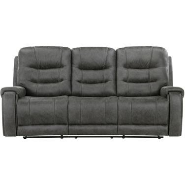 Oberon Double Reclining Sofa In Gray