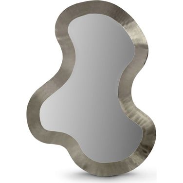 Oblique 28 x 38 Inch Mirror In Silver