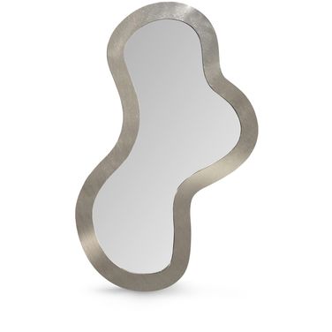 Oblique 28 x 48 Inch Mirror In Silver