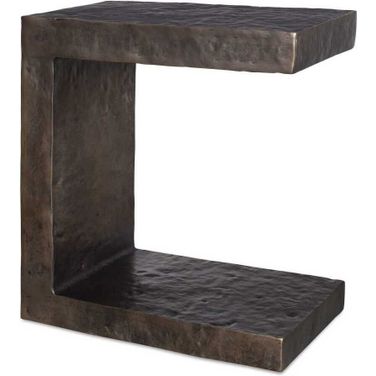 Obra Outdoor Side Table In Bronze