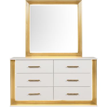 Obsession 6-Drawer Dresser Made with Wood In White