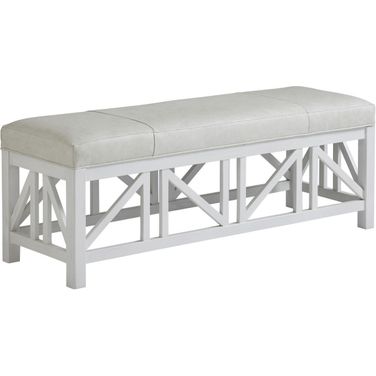 Ocean Breeze Birkdale Leather Bench