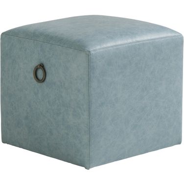 Ocean Breeze Jupiter Leather Ottoman