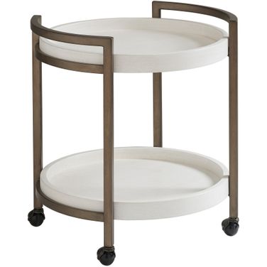 Ocean Breeze Osprey Cart End Table In Sand
