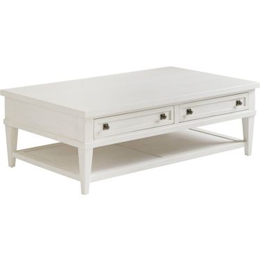 Ocean Breeze Palm Coast Rectangular Cocktail Table In Sand