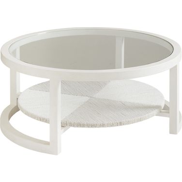 Ocean Breeze Pompano Round Cocktail Table In Sand