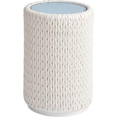 Ocean Breeze Promenade Accent Table In White