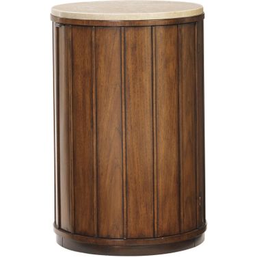 Ocean Club Fiji Drum Table with Stone Top In Bali