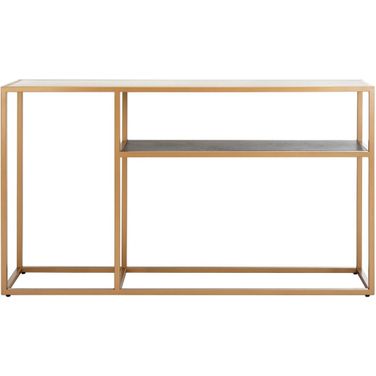 Octavia Beige and Black and Gold Console Table