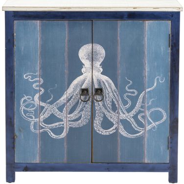 Octopus Cabinet In Blue and White