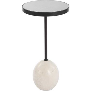 Odesa Marble Accent Table In Brown