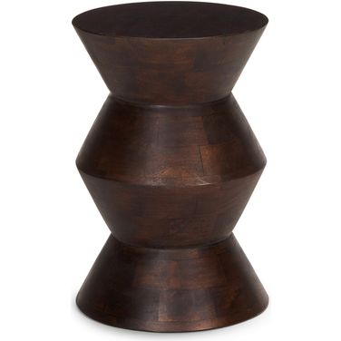 Odessa Side Table In Dark Brown