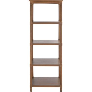 Odessa Washed Natural Pine 5-Tier Bookcase