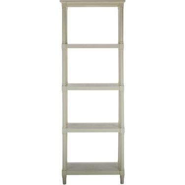 Odessa White 5-Tier Bookcase