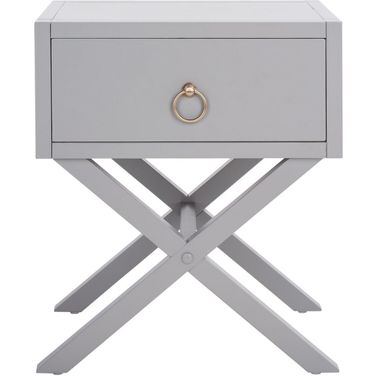 Odilia 1 Drawer Nightstand in Grey