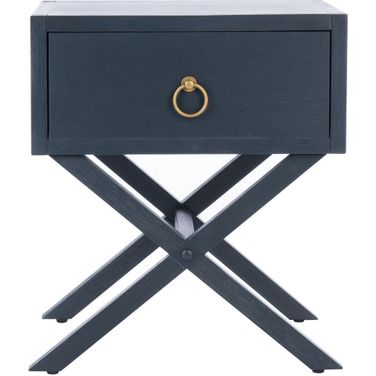 Odilia 1 Drawer Nightstand in Navy